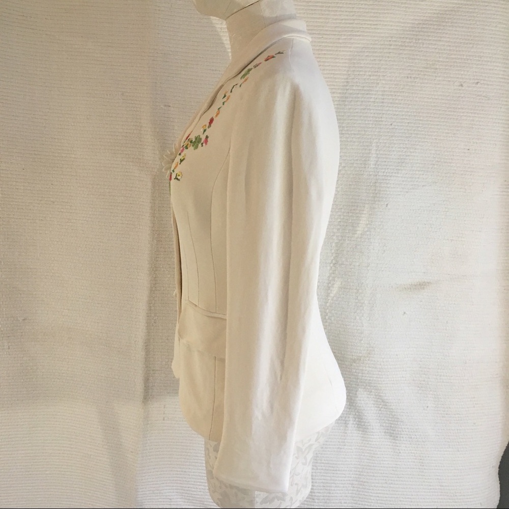 Moschino Flower Child Embroidered Blazer Jacket - Picture 5 of 8